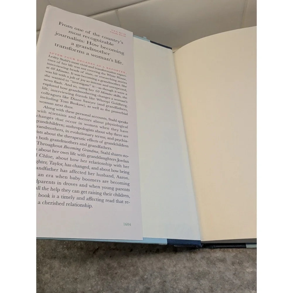 Becoming Grandma - Lesley Stahl (Hardcover, 2016,‎ Dust Jacket)